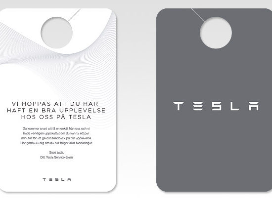 Digitaltryck i Stockholm - Tesla som kund