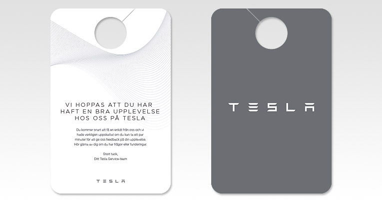 Digitaltryck i Stockholm - Tesla som kund